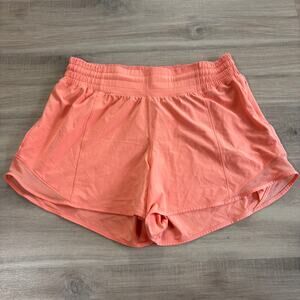 Lululemon Hotty Hot High-Rise Short 4" Coral Women Size 10